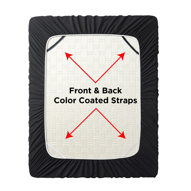 California King Black Microfiber Deep Pocket Fitted Sheet Set