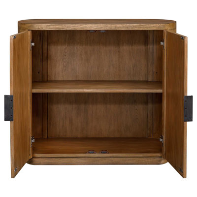  Newell Natural Wood 2 Door Cabinet