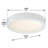Hilmar Glass LED Flush Mount-1105899361-1105898655