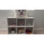 Étagère de rangement à 6 compartiments de 11 po x 11 po avec rangement pour jouets et présentoir pour la maison et le bureau, chambre à coucher, brun (1P)-1303505342