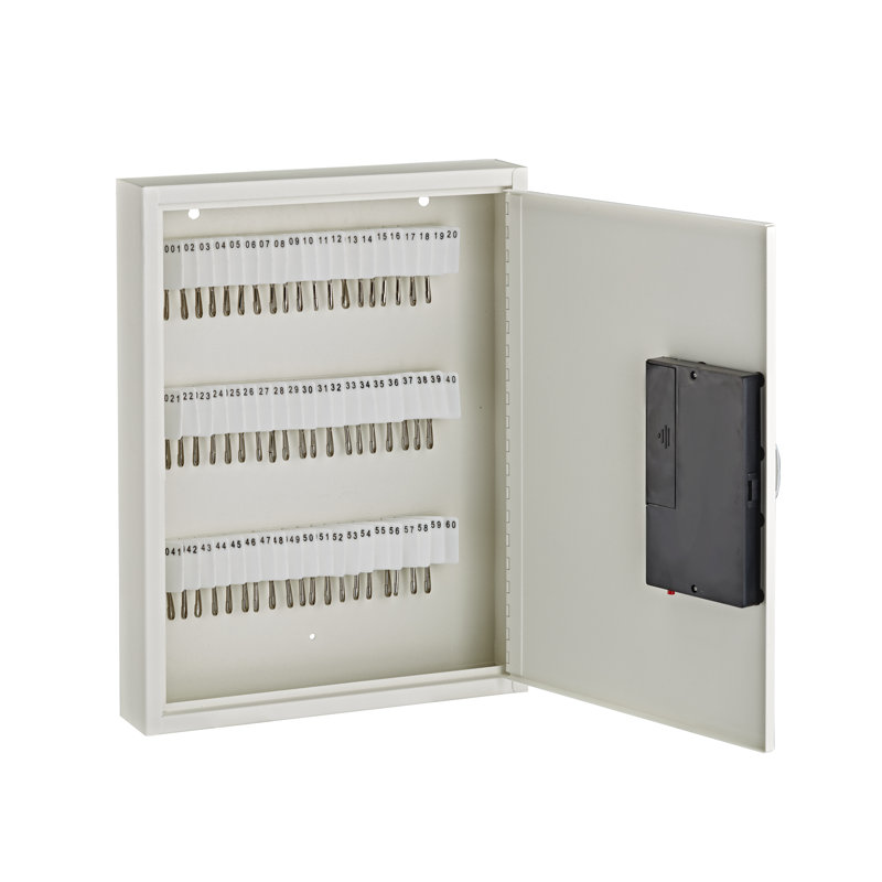 Key Cabinet with Digital Lock, White