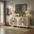 29.84" Black Bohemian Carved Storage Cabinet-561736875