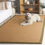 Jute / sisal tissé à plat en fibres naturelles Fairborn; Latex Tapis d'intérieur en coton de couleur unie-117806973