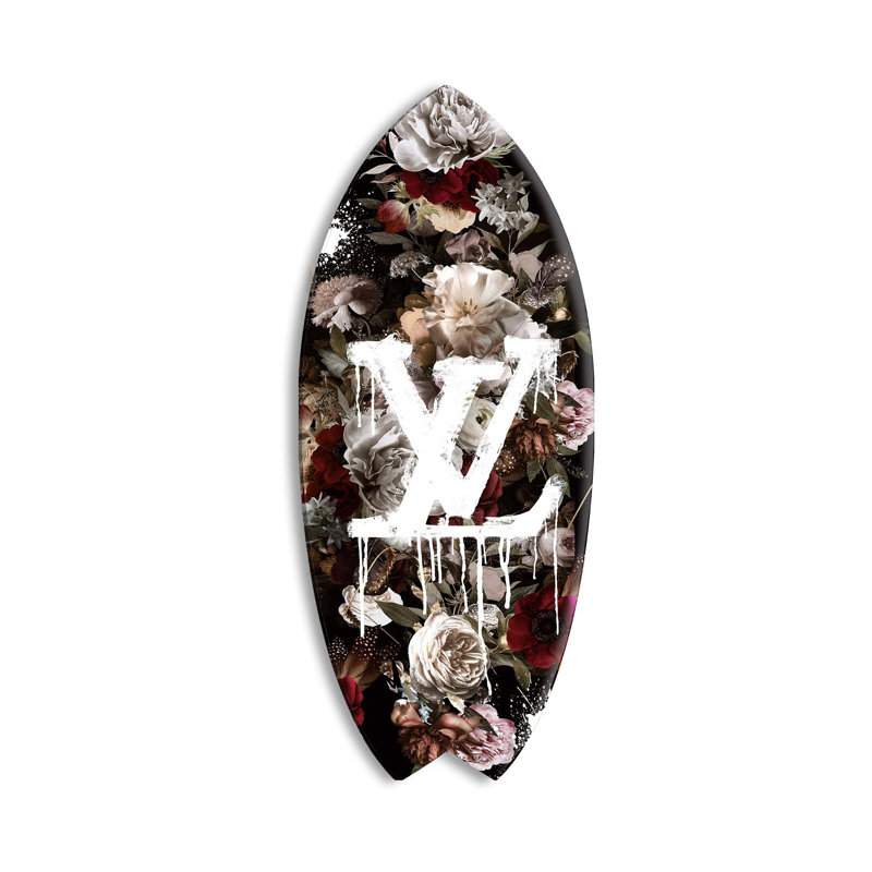 King Bloom Decorative Acrylic Skimboard by Oliver Gal