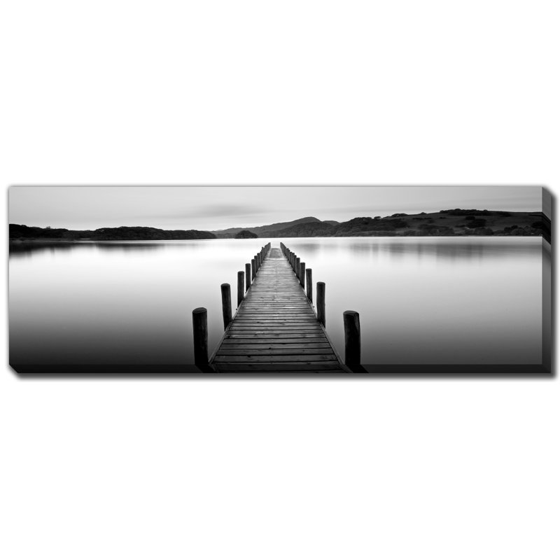 Art mural sur toile Lake Pier, H 20 po x l 60 po