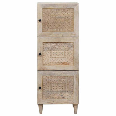 Solid Wood Rectangle Accent Cabinet