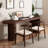 Walnut Half-circle Solid Wood Writing desk-962040358-962040359