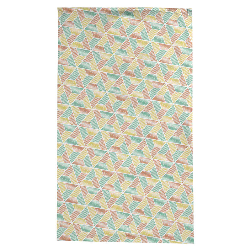 Nappe trapézoïdale Leffel, Vert / jaune / orange