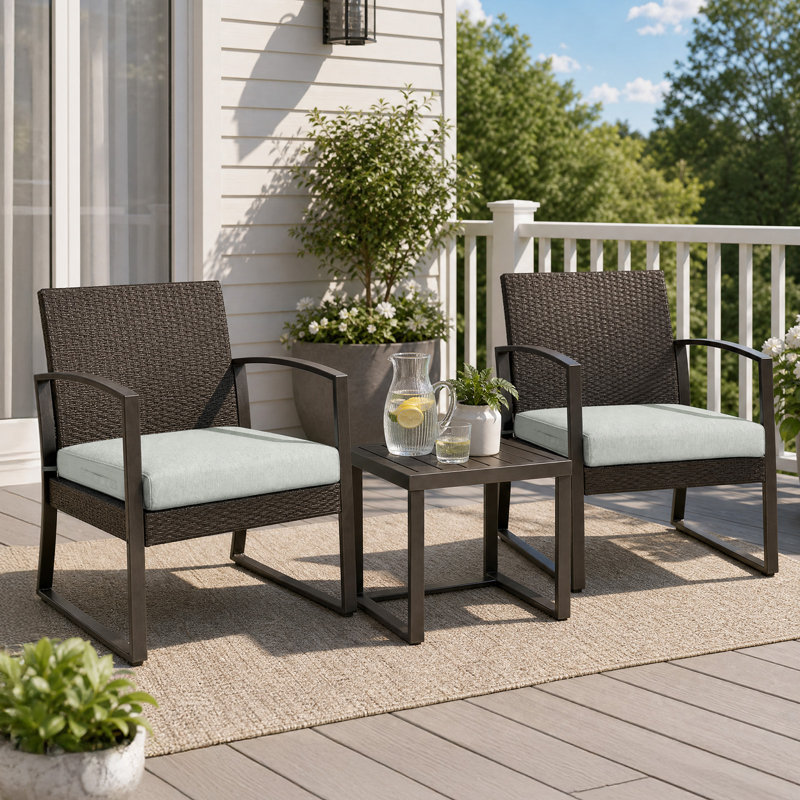 Ensemble de 2 coussins de siège profond, 26"W x 23"D, Gris clair