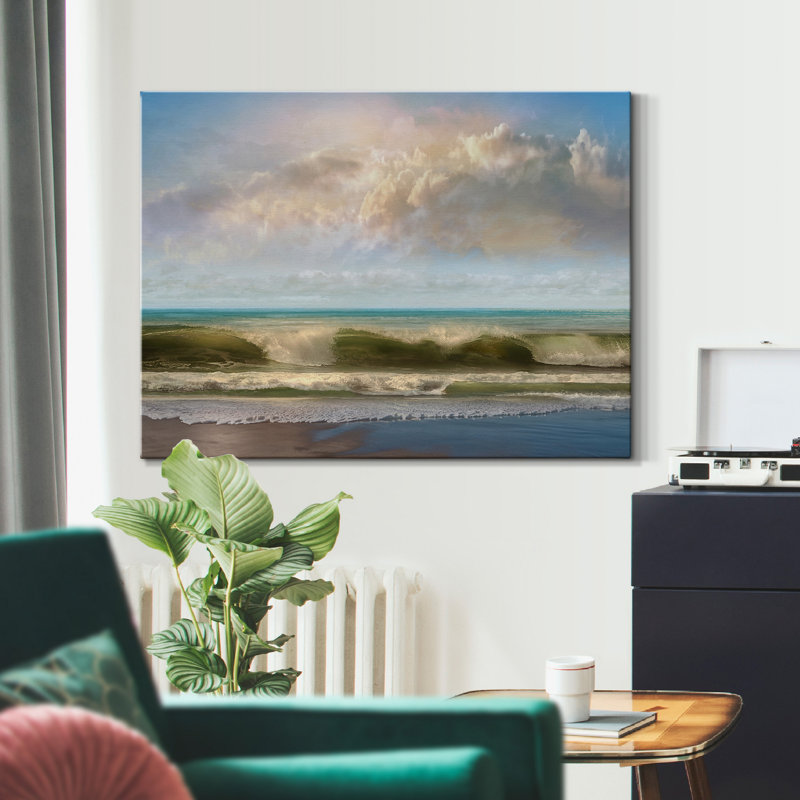 «Beach Break», impression sur toile tendue, H 48 po x l 32 po x P 1 po