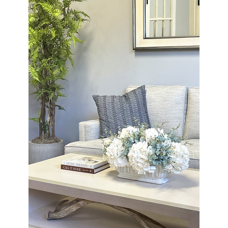 Hydrangea and Eucalyptus Centerpiece