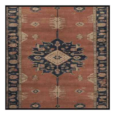 Tapis brun lavable à la machine