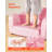 2-In-1 Kids Sofa, Foldable Toddler Soft Couch With Armrests, Made Of 28D Sponge & Short Pile, Convertible Toddler Chair To Lounger, Kid Couch Fold Out For Fun Playtime Or Comfy Lounging, M, Pink-1069329348