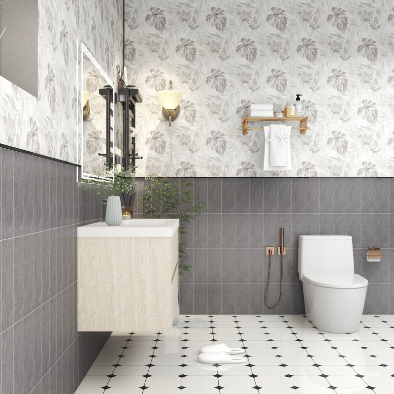 Comptche 59'' Double Bathroom Vanity with Acrylic Top, Light Wood