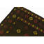 Tapis de zone en laine vert 4 pi 3 po x 4 pi 4 po one-of-kind-noué la main Earley