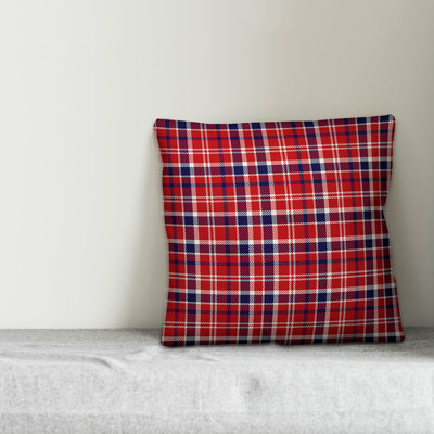 Plaid Reversible Throw Pillow