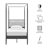 Marlowe 4-Poster Canopy Metal Platform Bed-113958804