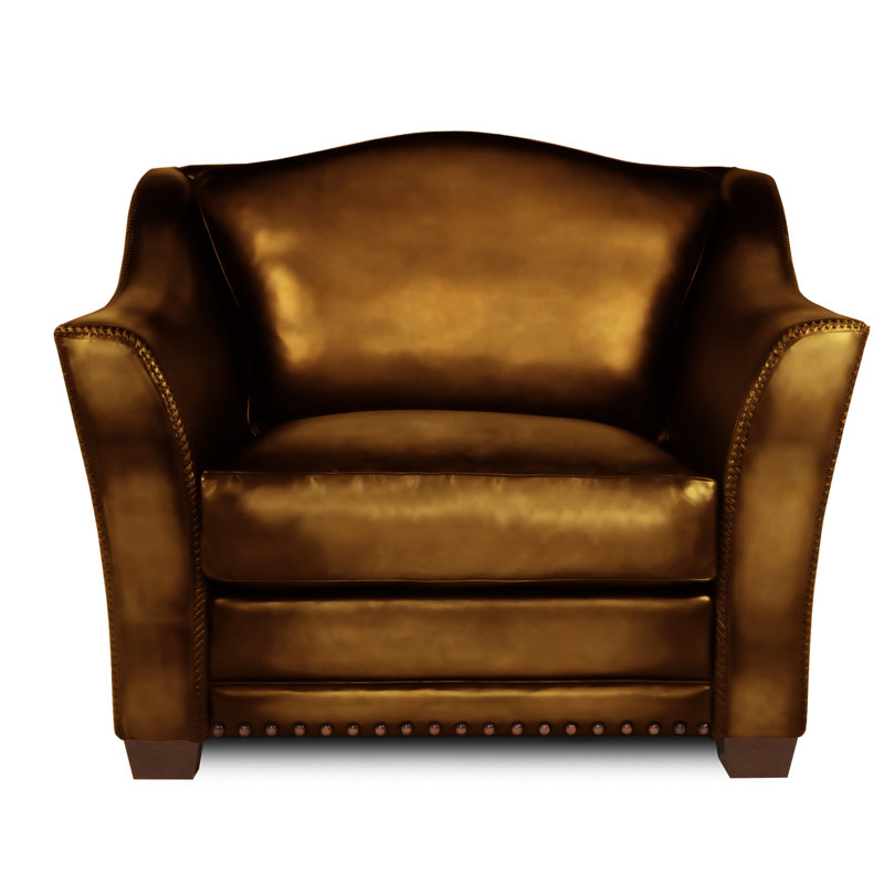 Basilica Leather Chair And A Half, Yes, Nutmeg, Cognac (Maestro Artisano)