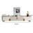 78.7'' Media Console with 3 Drawers, white Colour, Sintered Stone Table-top