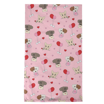 Serviette de thé pour chiens fêtes