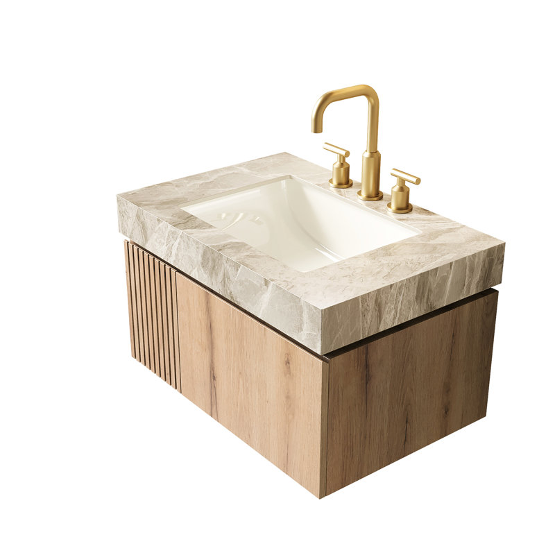 Single Bathroom Vanity with Top, Centerset