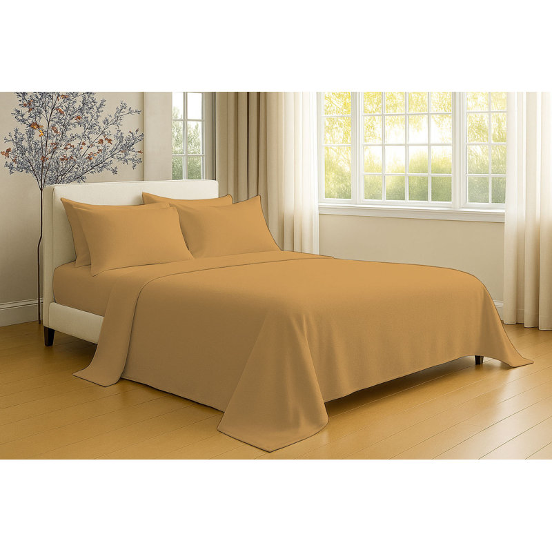 6-Piece Soft Microfiber Sheet Set, Full Sheet Set with 4 Pillowcases, Medallion
