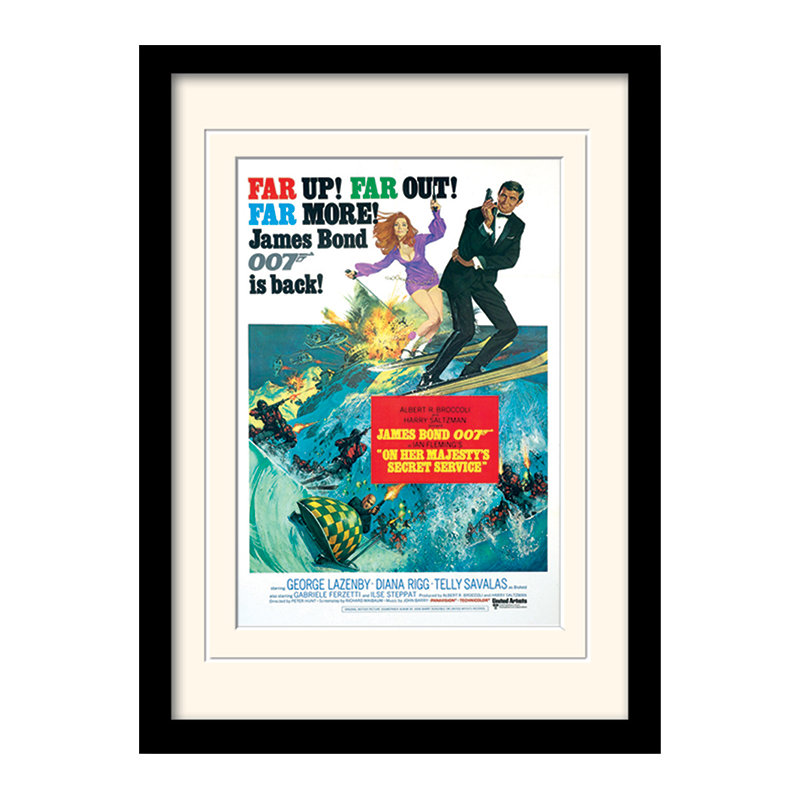 On Her Majesty's Service" Framed Vintage Advertisement Service - Single Picture Frame Print