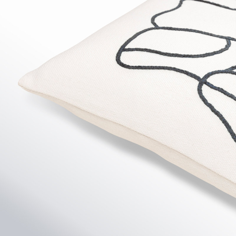 Housse et insert pour coussin Jason, Rembourrage du duvet, Housse de coussin seulement - sans coussin