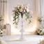 6PCS 21,25 pouces de hauteur en acrylique or trompette en métal pour mariage pièce maîtresse