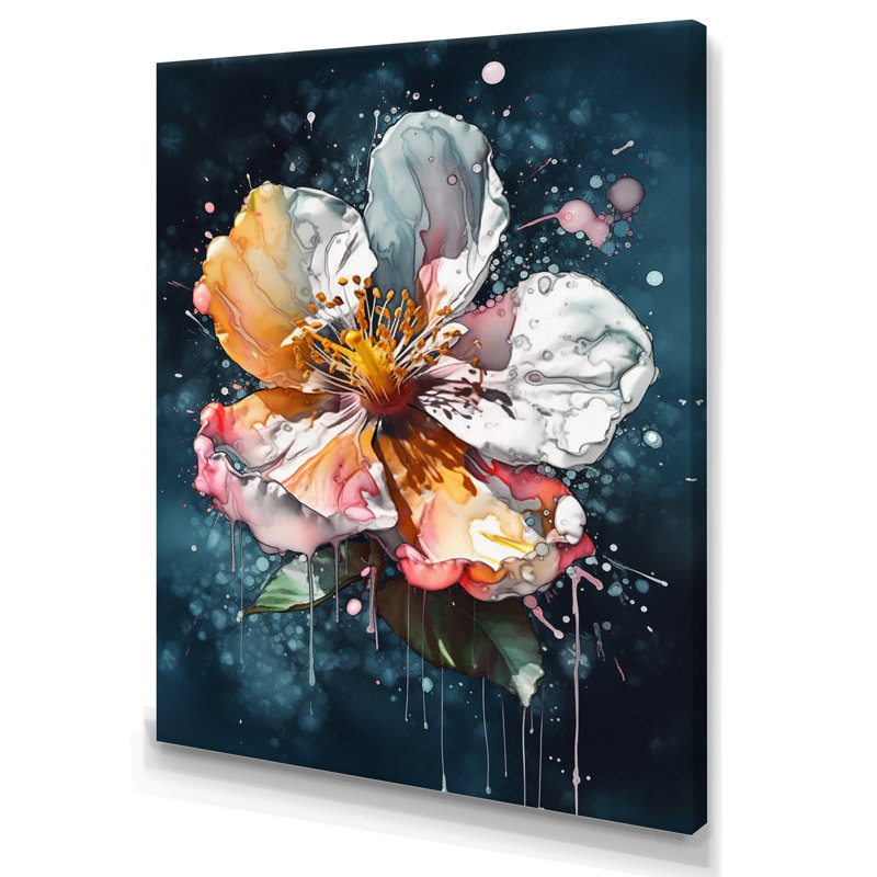 Lys colorés Splash III - impression, H 20 po x l 12 po x P 1 po, Toile tendue