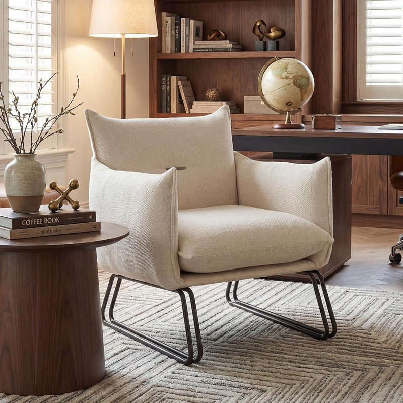 Beverli Accent Stool, Oatmeal
