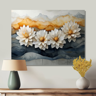 Décoration murale Iluna Golden Harmony Of Mums Flower II - Mums