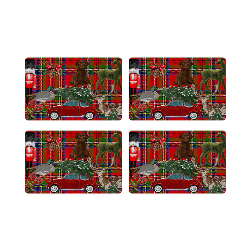 Vegan Leather Retangle Placemats