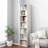 7-Shelf Freestanding Corner Bookcase-1295071364-1295071361