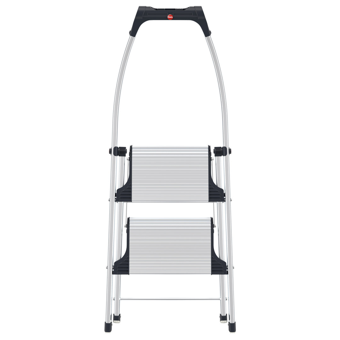 2 - Step Aluminum Lightweight Folding Step Stool Hailo USA Inc.