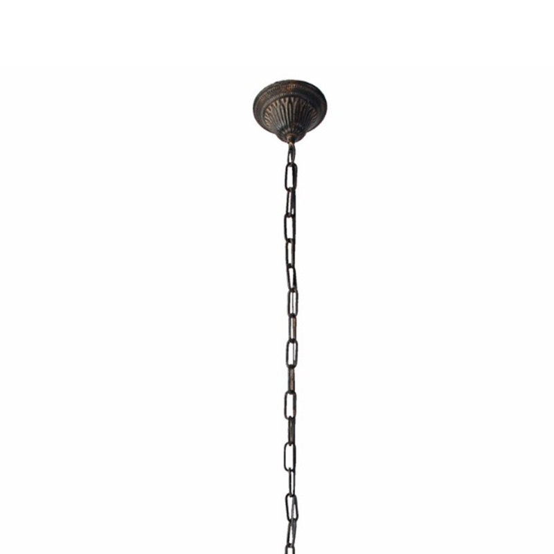 Lustre en forme de globe à 3 lumières de style bougie Asjad