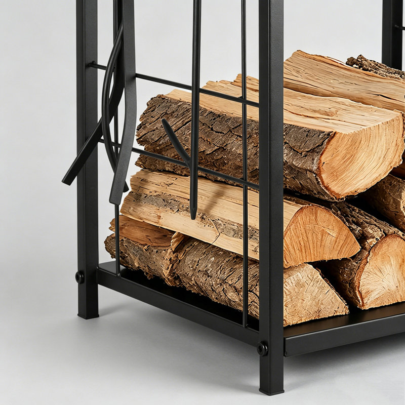 Firewood Rack with Log Storage