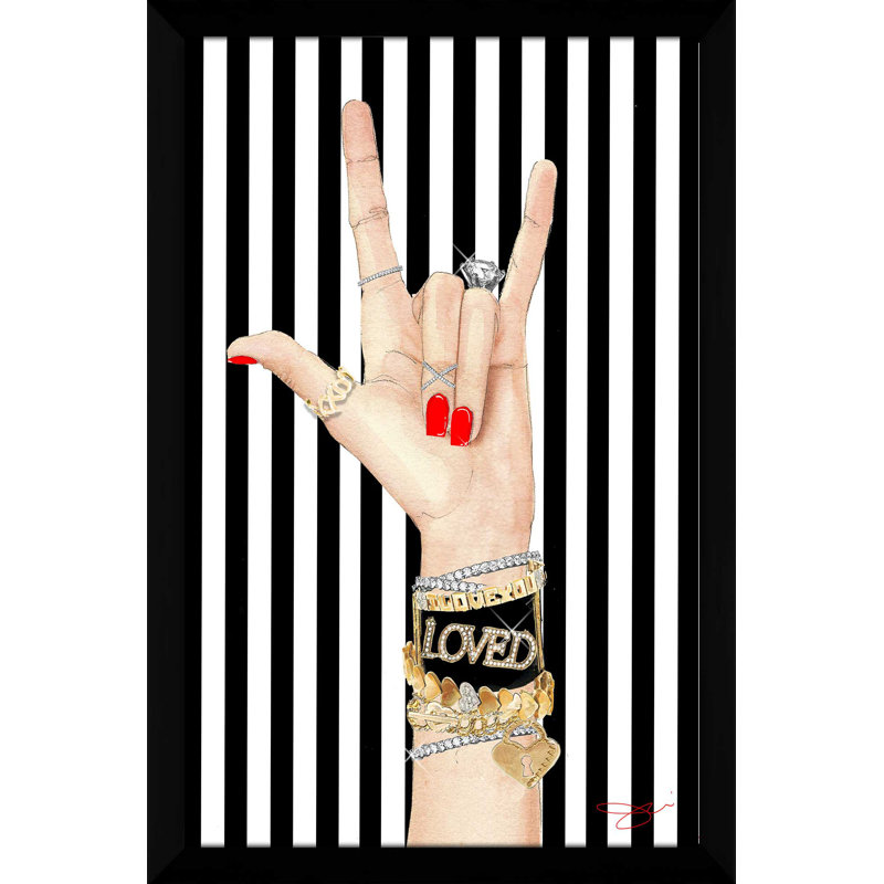 «Loved» par Jodi, impression encadrée, H 39,5 po x l 27,5 po x P 0,75 po