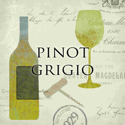 «Uncork Pinotgrigio», impression sur toile tendue