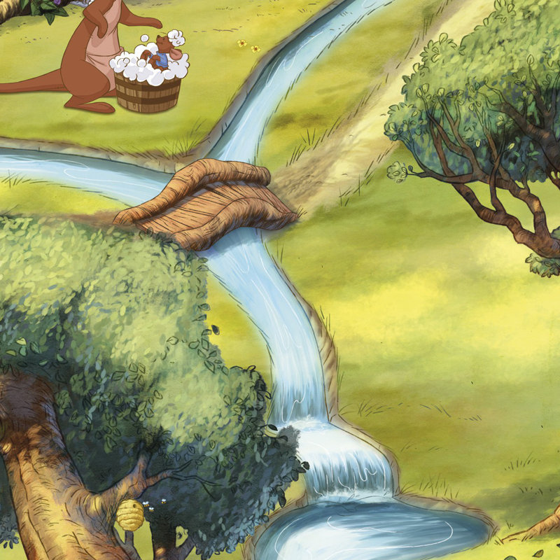 Winnie Piglet Forest 8.33M x 2.54M Wall Mural
