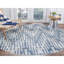Tapis oriental rond zigzag en laine pure noué à la main 8 pi 1 po x 8 pi 1 po avec motif graphique 9AB313BC68324B12A78D24D72E7EF8BD