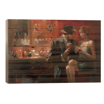 " Evening In The Bar I " by Willem Haenraets Painting Print