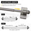 Easy Install Magnetic Adjustable No Drilling Curtain Rods Curtain Rods for Doors & Windows, 4 Pack-1118584070-1118584066