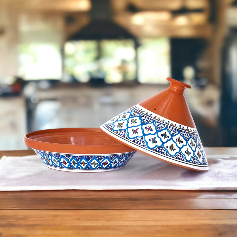 Tajine marocain Kamsah, 8 pintes, Turquoise