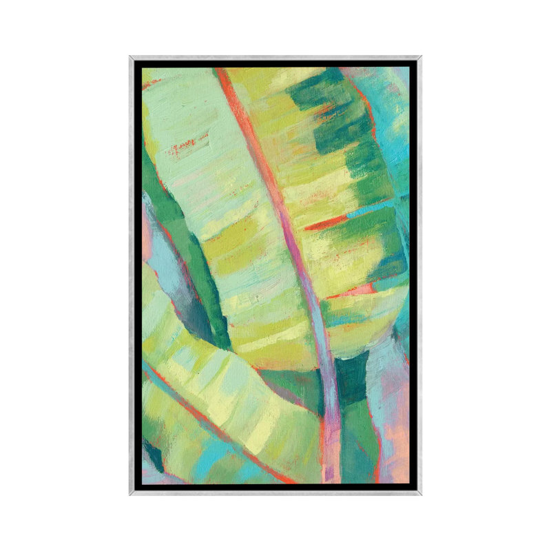 Reproduction d’art « vibrant Palm feuilles I » par Jennifer Goldberger, H 48 po x l 32 po x P 1,5 po