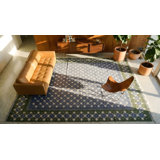 Antique Large Room Size Geometric Indian Cotton Flat Weave Dhurrie Rug