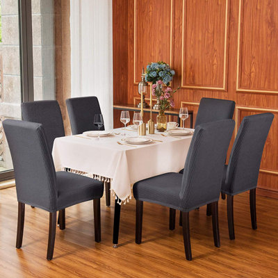 Soft Stretchy Box Cushion Dining Chair Slipcover