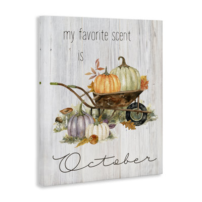 Favorite Scent is October Canvas Wall Art by Livi Finn