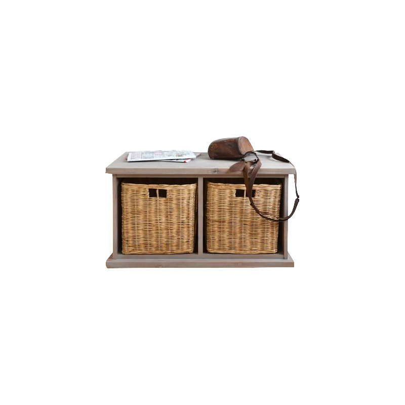 Bastogne Solid Wood Storage Bench