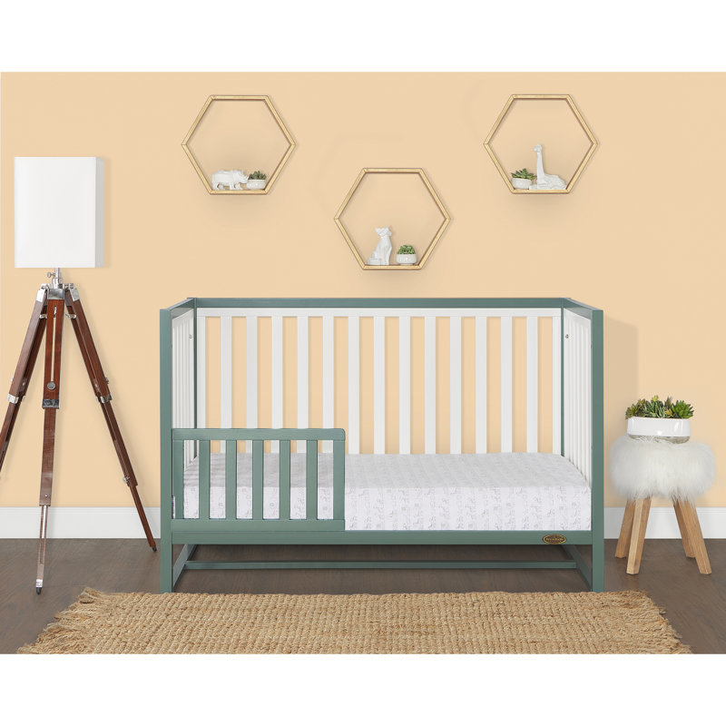 Lit de bébé convertible 5-en-1 Arlo, Vert jungle